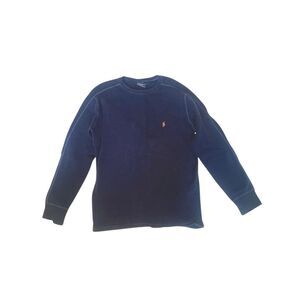 Ralph Lauren Vintage Blue Label Men’s Sleep Thermal Crewneck 100% Cotton size M